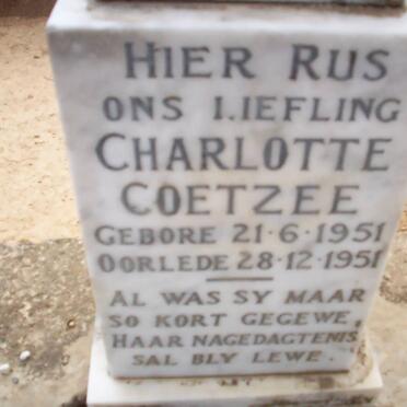COETZEE Charlotte 1951-1951