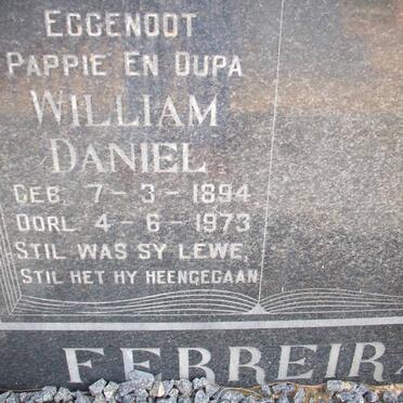 FERREIRA William Daniel 1894-1973