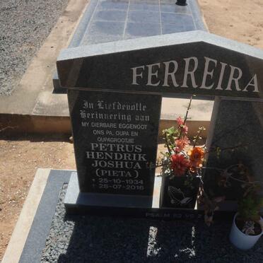 FERREIRA Petrus Hendrik Joshua 1934-2016