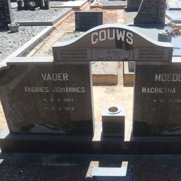 GOUWS Andries Johannes 1904-1978 &amp; Magrietha Alida 1905- :: BEZUIDENHOUT Johanna Catherina Elizabeth Joey 1935-2013 