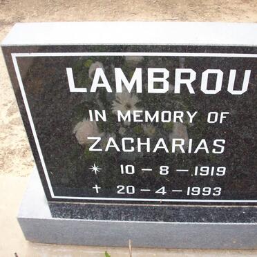 LAMBROU Zacharias 1919-1993