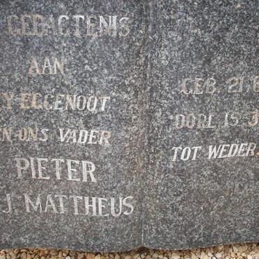 MATTHEUS Pieter J.J. 1869-1950