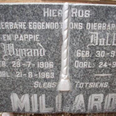 MILLARD Wynand 1906-1963 &amp; Dolly 1902-1949