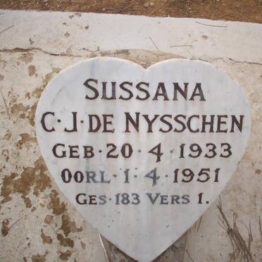 NYSSCHEN Sussana C.J., de 1933-1951