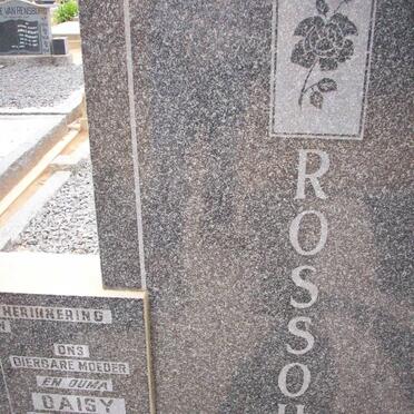 ROSSOUW Gabriel Gideon 1921-1961 &amp; Daisy Christine 1923-1991