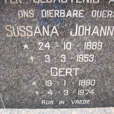 SCHMIDT Gert 1890-1974 &amp; Sussana Johanna 1889-1953