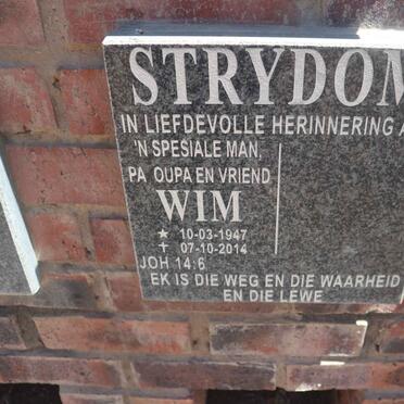 STRYDOM Wim 1947-2014