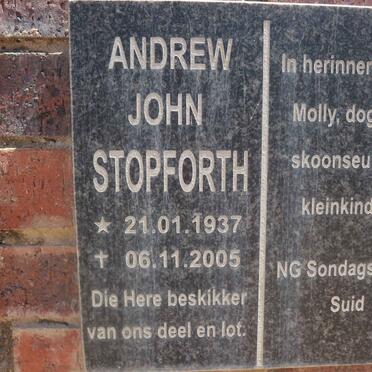 STOPFORTH Andrew John 1937-2005