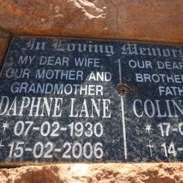 LANE Daphne 1930-2006 :: LANE Colin 1961-2011