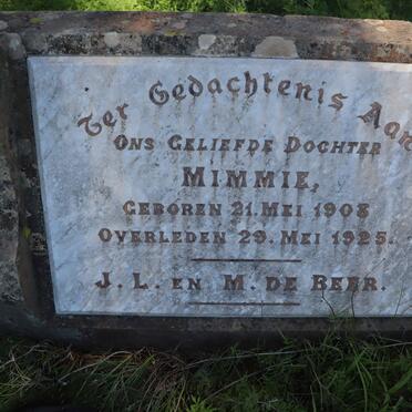 BEER Mimmie, de 1908-1925