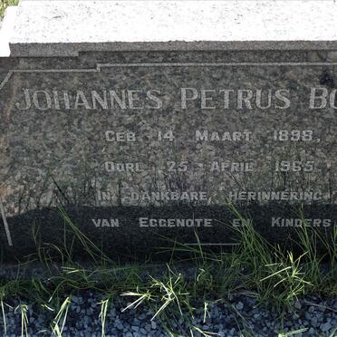 BOTHA Johannes Petrus 1898-1965