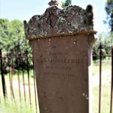 BAKER William Barras -1900