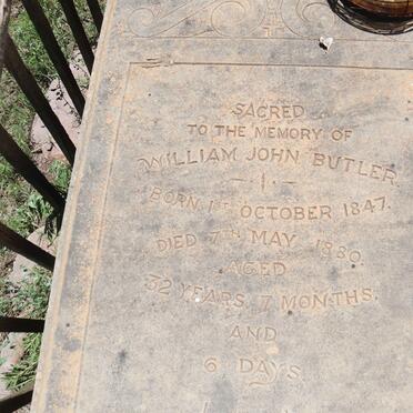 BUTLER William John 1847-1880
