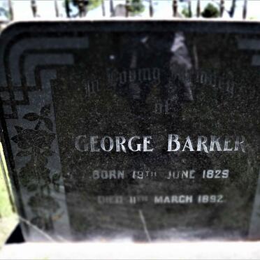 BARKER George 1829-1892