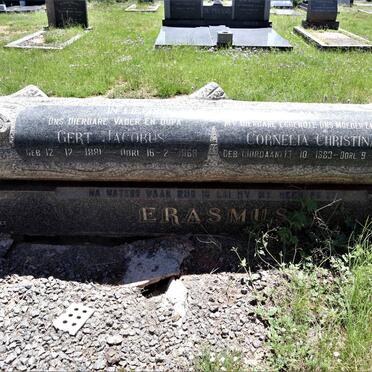ERASMUS Gert Jacobus 1881-1968 &amp; Cornelia Christina JORDAAN 1883-1967