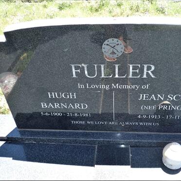 FULLER Hugh Barnard 1900-1981 &amp; Jean Scott PRINGLE 1913-2008