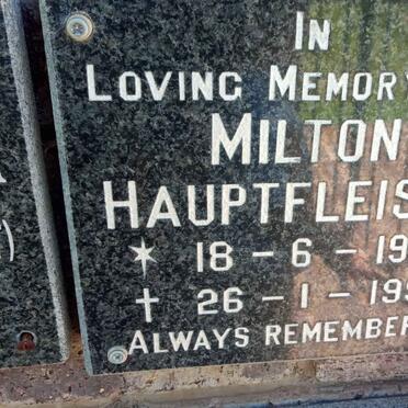 HAUPTFLEISCH Milton 1923-1997