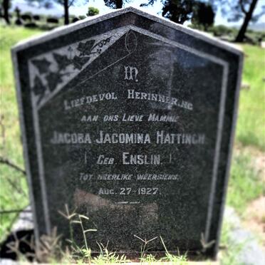 HATTINGH Jacoba Jacomina nee ENSLIN -1927