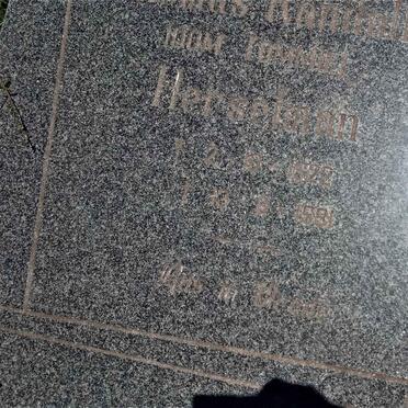 HERSELMAN Thomas Randall 1922-1991