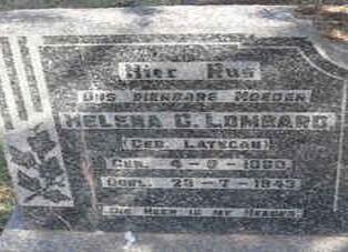 LOMBARD Helena G. nee LATEGAN 1860-1943 