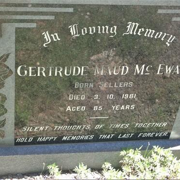 MCEWAN Gertrude Maud nee SELLERS -1981
