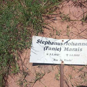 MARAIS Stephanus Johannes 1943-2000