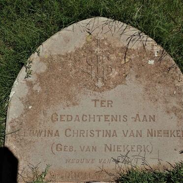 NIEKERK Allowina Christina, van nee VAN NIEKERK 1838-1912