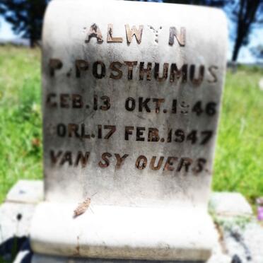 POSTHUMUS Alwyn P. 1946-1947