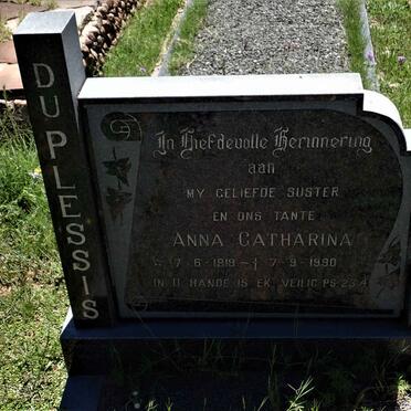 PLESSIS Anna Catharina, du 1919-1990