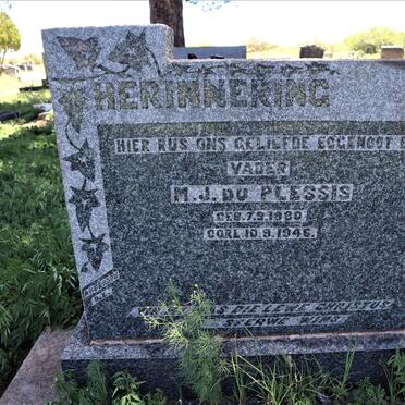 PLESSIS M.J., du 1880-1946
