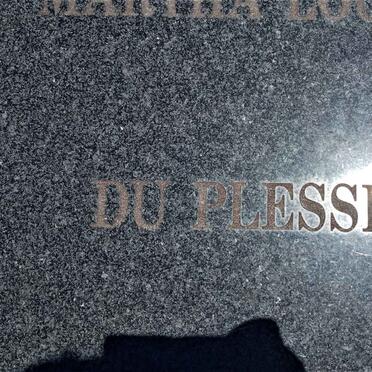 PLESSIS Martha Louisa, du nee COETZER 1915-1998