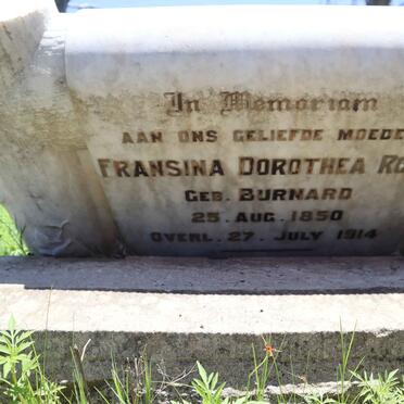 ROUX Fransina Dorothea nee BURNARD 1850-1914