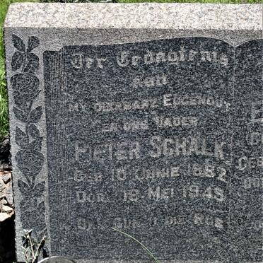 SCHALK Pieter 1882-1949 &amp; Johanna Elizabeth POTGIETER 1888-1976