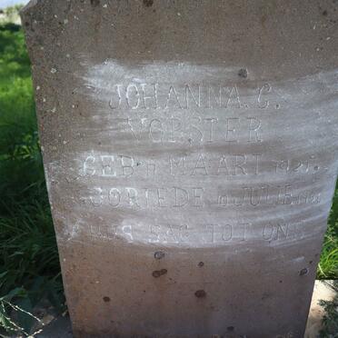 VORSTER Johanna C. 1921-1936