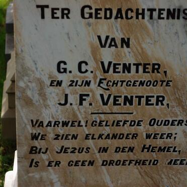 VENTER G.C. 1823-1902 &amp; J.F. HATTINGH 1841-1908