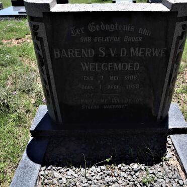 WELGEMOED Barend  S. v.d. Merwe 1906-1959