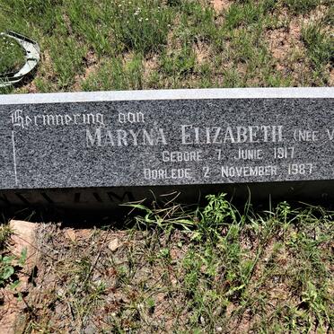 WELZIM Cornelis Hermanus, de 1911-1961 &amp; Maryna Elizabeth VENTER 1917-1987