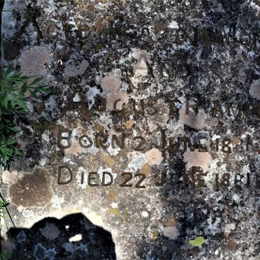 WIT Anna Maria, de 1872-1877 :: RAMPF Edith 1875-1877 :: RAMPF August 1881-1881