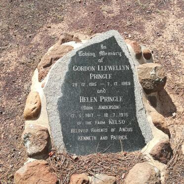 PRINGLE Gordon Llewellyn 1915-1969 &amp; Helen ANDERSON 1917-1975