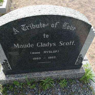 SCOTT William Ross 1885-1959 &amp; Maude Gladys HYSLOP 1883-1963