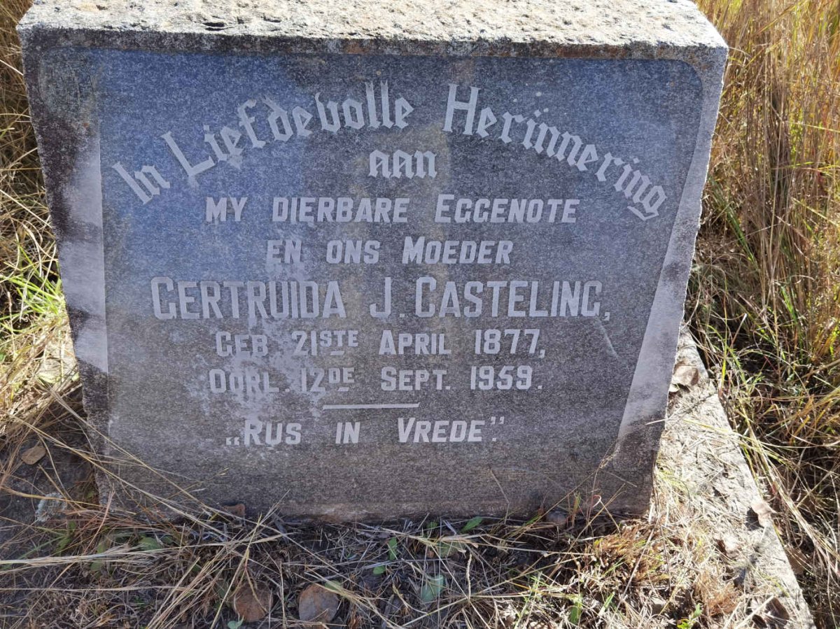 CASTELING Gertruida J. 1877-1959