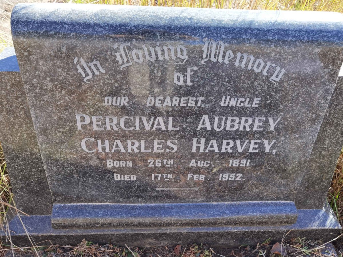 HARVEY Percival Aubrey Charles 1891-1952