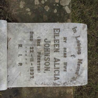 JOHNSON Eileen Alicia nee PRESTON -1937