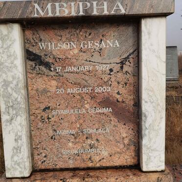 MBIPHA Wilson Gesana 1927-2003