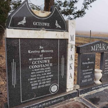 MPAKA Gciniwe Constance 1952-2009 :: MPAKA Novesi Mary-Jane 1905-2009