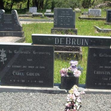 BRUIN Carel Gideon, de 1911-1980 &amp; Christina Frederika  FERREIRA 1914-2002