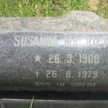 BRUIN Susanna Magrietha, de 1908-1979