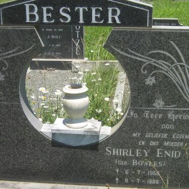 BESTER Shirley Enid nee BOWLES 1950-1988
