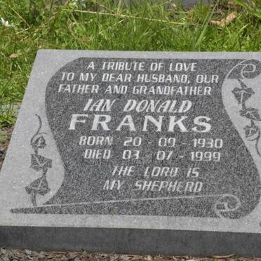 FRANKS Ian Donald 1930-1999