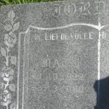 JORDAAN Matt 1922-1990 &amp; Jackie 1927-